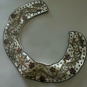Antique Satin Beaded Collar